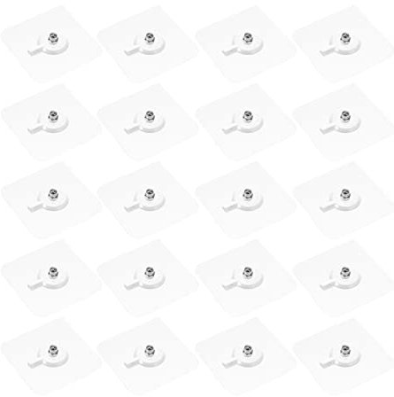 Ganci Adesivi Non Traccia per Quadri, Installazione senza Fori 20 Pezzi