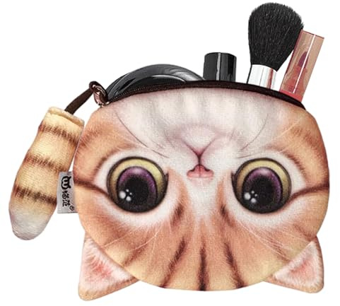 Sac De Changement d'animaux pour Pièces De Monnaie | Caspe De Monnaie en | Peluche Avec Fermeture À Glissière | Sac De Changement D'animaux Pour Pièces De Monnaie Mignon Avec Fermeture À Glissière De