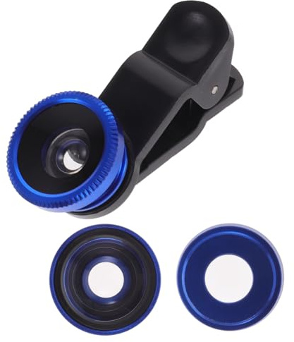 UTHCLO Caméra en Alliage D'aluminium Portable Fisheye Objectif de Téléphone et Macro Interface 52mm pour Smartphone et Tablette
