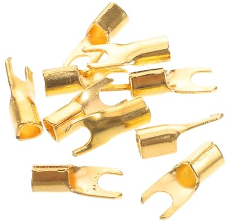 HOMSFOU 20pcs U-shaped Car Audio Terminal Blocks Speaker Wire Connectors for Subwoofer Amplifier Vehicle Audio Systems Installation