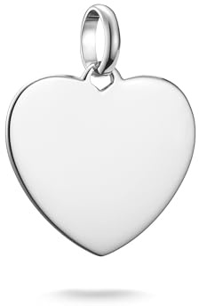 THOMAS SABO Charm Club Connect Charm-Anhänger Coin und Herz Recyceltes 925 Silber