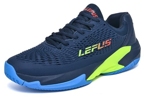 BLBK Men's Tennis Shoes,Badminton Shoes, Cushioned, Breathable Court Shoes,Squash Shoes