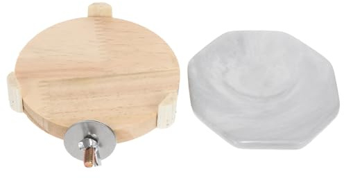 KOMBIUDA Piastra Raffreddante in Ceramica per Criceti e Piccoli Animali Supporto Ottagonale per Dissipazione Calore Materassino Refrigerante Riutilizzabile per Comfort Estivo di Chinchilla