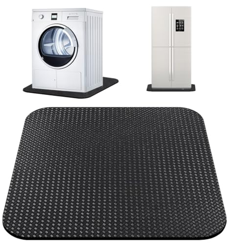 Umllpet Tapis Anti-Vibration Antidérapant 60x60 cm, Tapis Réducteur de Bruit Multifonctionnel pour Machine à Laver, Sèche-Linge, Lave-Vaisselle, Tapis de Protection du Sol Résistant à l'Eau