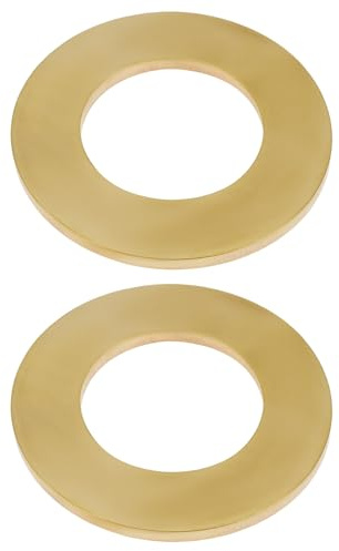 AS Axis Spindleon Lot de 2 Rondelles Plates en Laiton M27 27x50x3mm Joint d'étanchéité pour Boulons Et écrous