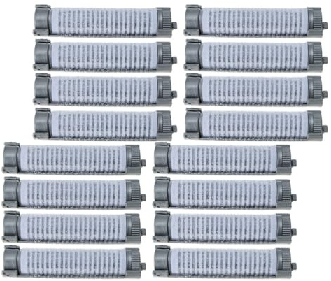 TOYANDONA Bigoudis Permanents Pinces à Friser 16 Pièces Grand Taille Gris pour Cheveux Courts Coiffage Volumisant Racines et Boucles Salon à Domicile