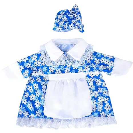 Porch Goose Outfit - 58 Cm Pastoral Vårklänning, Klänning Med Hatt, Festdräkt | Bröllop Julträdar, Uteplats Gräsmatta, För Vårens Firande Händelse Utomhus Inredning Display Setup
