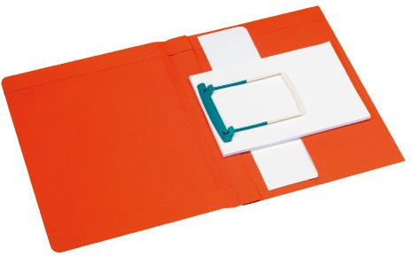 Jalema 3106315 Secolor Clipexmappe Plus A4, Karton, C2C Clipheftung für Langzeitarchivierung, 10er Packung, rot