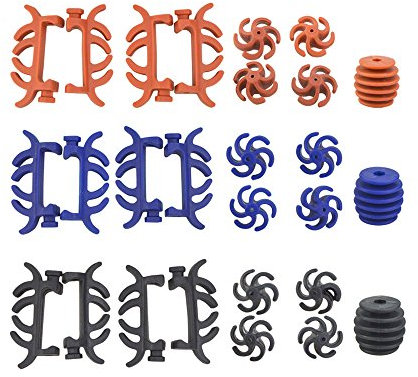 AMEYXGS Bogenschießen Bogenstabilisator Compoundbogen Vibration Stoßdämpfer Schalldämpfer Gummi Stabilisator Zubehör Set (schwarz)