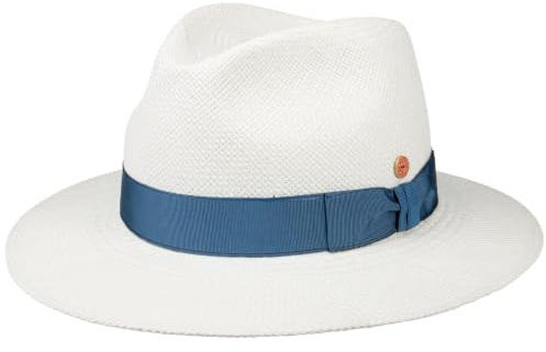 Mayser Menton Panamastrohhut Traveller UV Schutz Herren Damen Sommer Winter cremeweiß 61 cm