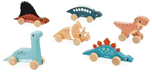 Jouet à pousser en bois Dino Janod, J05829