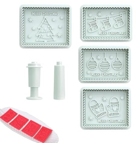 Weihnachtsplätzchenstempel – Weihnachtsbackformen | Keksformen, Weihnachtsplätzchenform zum Backen von Keksen, Stempel für Sandwichkekse