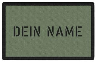 Copytec Patch Namen Oliv Personalisiert Name Wunschtext Steingrau #41137
