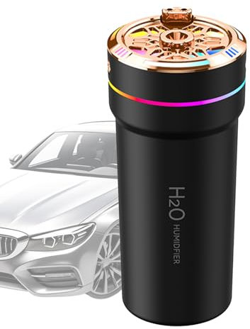 Smart Car Air Freshener - Humidifier Oil Diffuser, Small Scent Humidifier | Portable Intelligent Smart USB Freshener, Motion Sensor Scent Dispenser, Refillable Intelligent Car Fragrance Device For