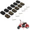 6 Paires de plaquettes de frein pour Coleman CT100U CC100X 2.8hp Dirt Bike Parts 40cc 43cc 47cc 49cc 50cc 2-stroke Dirt Bike Pocket Bike Mini Chopper ATV Quad Super Scooter Gas Mini Bike Kids Moto