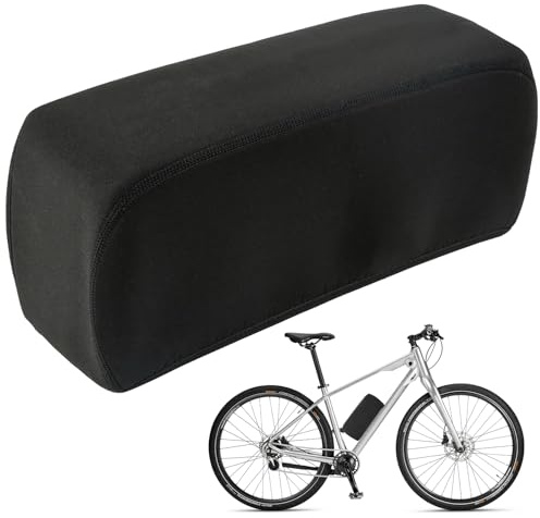 Ebike Battery Cover, Waterproof Ebike Battery Bag & Electric Bike Accessories, Dust-Proof Thick Nylon Bicycle Frame Storage Protective Case for Hailong, Polly, Tiger Shark, 3 Sizes