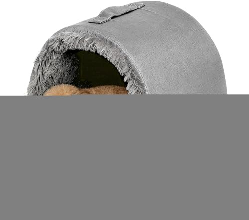 YRTUOP Niche Fermée pour Chat,avec Poignée Lit Chaud pour l'hiver Doux Et Confortable | Maison Tente Couverte pour Chiot Et,pour La Maison, L'Appartement, La Chambre, Le Salon Et Le