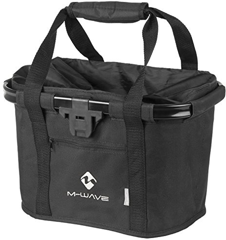 M-Wave Lenkerkorb Clip-On, schwarz