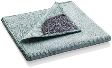 E-Cloth Kitchen Microfibre Cloth, Streak-Free Cleaning Kitchen Surfaces, Coutertops and Sinks, Washable and Reusable, 100 Wash Promise, Green, 1 Pack