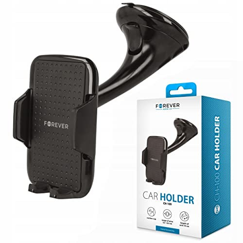 FOREVER 360 Grad Handyhalterung Auto Armaturenbrett Mit Kugelgelenk - Handyhalterung Windschutzscheibe - Handy Saugnapf Halterung - Smartphone Universal Telefonhalterung Auto für alle Smartphones