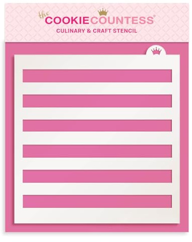 The Cookie Countess Wide Stripes Stencil