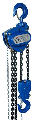 LiftinGear 5000kg Chain Block Lifting Tackle Crane Hoist Manual Gantry Hand Pulley 3-20mtr Lift Height (3mtr)
