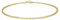 CARISSIMA Women's 9 ct Yellow Gold 2 mm Round Belcher Chain Bracelet of Length 20 cm/8 Inch