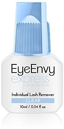 EyeEnvy express lash extensions Individual Lash Remover Gel Home Kit Cleansing Eye Pads Included black