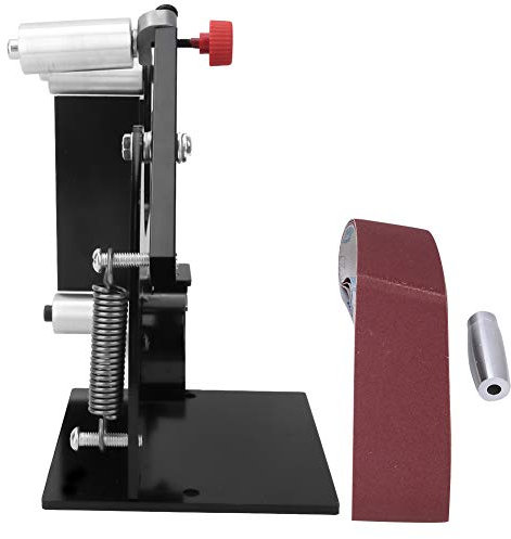 JORAsa Ponceuse à Bande Ponceuse, Ponceuse à Bande de Largeur 50 mm, Ponceuse Portable avec Adaptateur, Convient pour Le Bois, Le métal, Le Polissage de l'acier Inoxydable, Le meulage (M10)