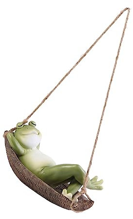 BESPORTBLE Anhänger aus Harz gartenskulptur gartendeko für draußen Spielzeug für draußen Dekoration Ornament Spielzeuge Harzgrüne Frösche Garten hängende Frösche