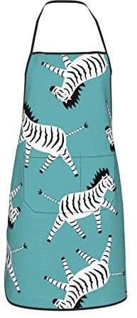 Amkong Geese Flying Sky Aquarell-Schürze für Damen, Herren, Teenager, mit Taschen, Schürzen zum Kochen, Koch, Küche, Grillen, 6, One size