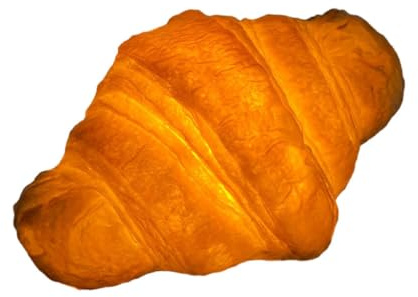 vreplrse Luci notturne dall'aspetto Realistico Mestiere Squisito per Bagliore Realistico Luci notturne in ABS Luci Ornamentali Ornamento Pane, Brioche