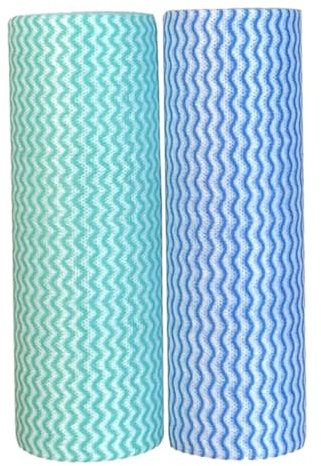 Amosfun 2rollos Toallas Desechables Cocina Limpieza Polvo Absorben Aceite Agua Comodidad Práctica