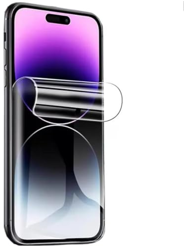 Silsewip Pellicola Protettiva Idrogel per iPhone 15, 2pcs alta sensibilità flessibile TPU protettivo Flim (vetro non temperato)