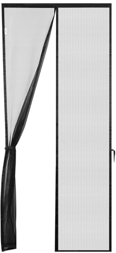 Tanice Mosquitera Magnética 90 * 210CM Ventana Francesa Instalación Sin Taladro Cierre Automático Silencioso Poliéster Duradero Para Balcón Salón