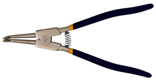 ALKAN - Sprengringzange ca. 300 mm XL Seegeringzange mit 90° abgewinkelter Spitze | Sicherungszange für große Außensicherungsringe (Ø 85-165 mm) | Profi-Zange für Wellenmontage