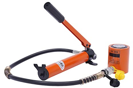 Pompa idraulica manuale, cilindro idraulico 20T con tubo da 1 m, pressione massima 70 Mpa, riserve di olio 350 CC, pompa idraulica manuale per sollevamento, piegatura