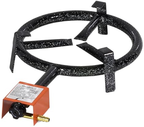 levitantes Paellero de gas 30 cm con mod. 300, ideal para cocinar paellas y platos al aire libre en fiestas y reuniones.
