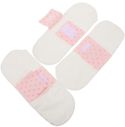 SHERCHPRY 3pezzi Assorbenti Riutilizzabili per Donne Assorbenti Mestruali Lavabili Borsa Femminili Portatili per Uso Domestico Assorbente Igienico Femminile Alta Capacità di Assorbimento