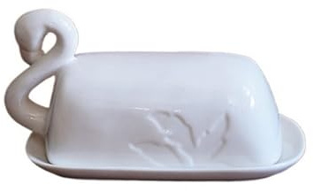 CFY652 Butter Dish Bird Shaped Butter Plate, Bread Plate, Ceramic Storage Container, Afternoon Tea Snack Plate Butterdish