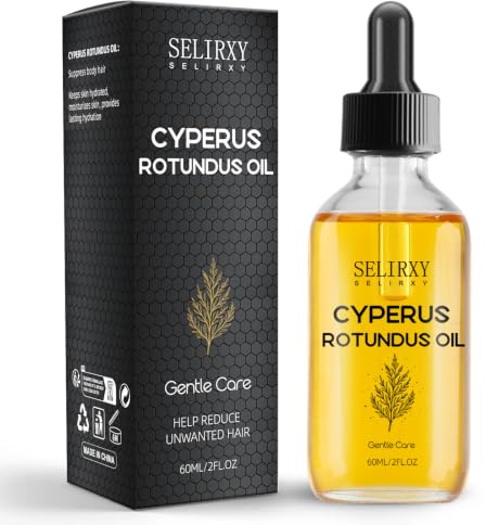60 mL Cyperus Rotundus Öl zur Haarentfernung, 100% Reines Natürliches Öl zur Verringerung von Körperhaarwachstum, Spendet Feuchtigkeit Beruhigt die Haut, Reduziert Körperhaarwachstum