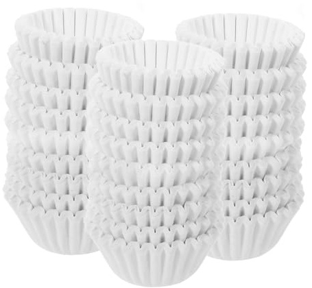 Sosoport Mini-Muffinförmchen Aus Papier 1000 Stück Einweg-Backbecher 4.00 X 4.00 X 2.00 Cm Für Cupcakes Muffins Und Süßigkeiten Für Hochzeit Weihnachten Backzubehör