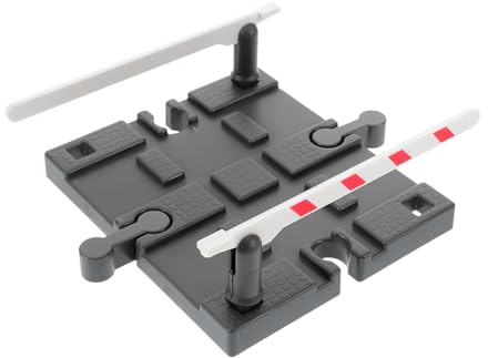 ZUNOXAZ Replacement Train Track Accessories Funny Railing Barrier Model Railway Road Block for Boy Girl Pretend Plaything DIY Train Tracks