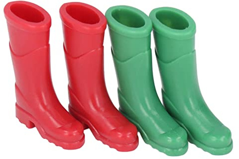 OVAQUIXI Puppenhaus Miniatur Regenstiefel 1:12 Mini Puppenzubehör, Schuhe für