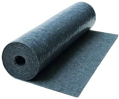 VERDELOOK | Feltro Protettivo Antiscivolo Strong 250 gr/m² 1x25 m, Rotolo Feltro 100% Poliestere per Protezione Pavimenti e Scale, Telo Protettivo Riutilizzabile per Lavori e Traslochi