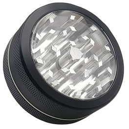 DrGrinder 2-Layer Aluminium Manual Spice Mill, Compact Kitchen Grinder for Dry Spices (Black, 2 inch)