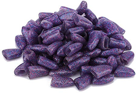 Haofy Lot de 100 Protège-Griffes pour Chien de Taille L, Violet Cristal, Couvre-Ongles en PVC Souple pour Grands Chiens de 18 à 25 LB, Kit de Toilettage Anti-Rayures pour Protection du Cadre de (L)