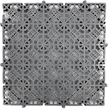 Piastrelle ad incastro resistenti, tappetini drenanti per garage, terrazza e bagno, scarico rapido e antiscivolo, 40 x 40 cm, 20 pezzi