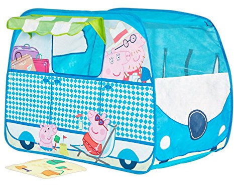 Peppa Pig Campervan Pop Up Play Tent Playhouse, Multi-Colour