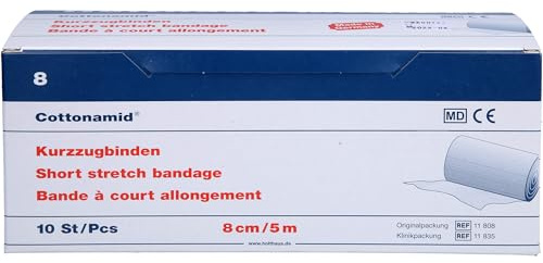 Cottonamid Kurzzug-Binde 8 cm x 5 m, 10 St. Binde